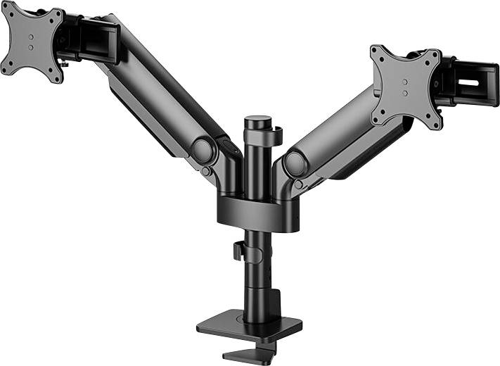 Neomounts Uchwyt do monitora, stołowy DS65S-950BL2 2 Wyświetlacz 61 cm (24") - 86,4 cm (34") czarny z regulowaną wysokoś - obrazek 1