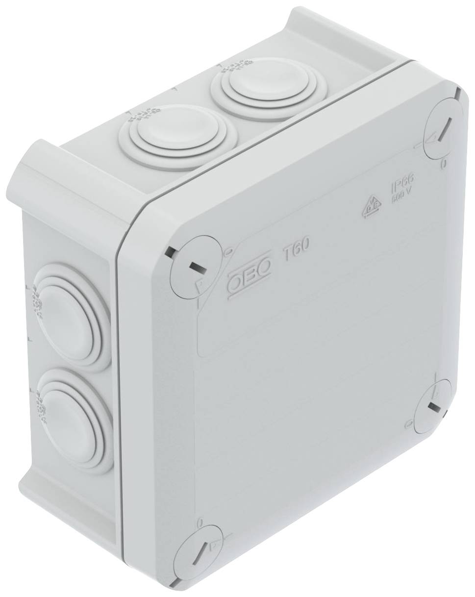 Puszka instalacyjna OBO Bettermann T 60 F 2007339, 114 mm x 114 mm x 57 mm, 1 szt. - obrazek 1