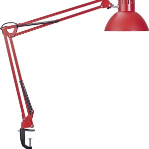 Lampa z zaciskiem Maul MAULstudy 8230525 E-27 czerwony Lampa z zaciskiem Maul MAULstudy 8230525 E-27 czerwony