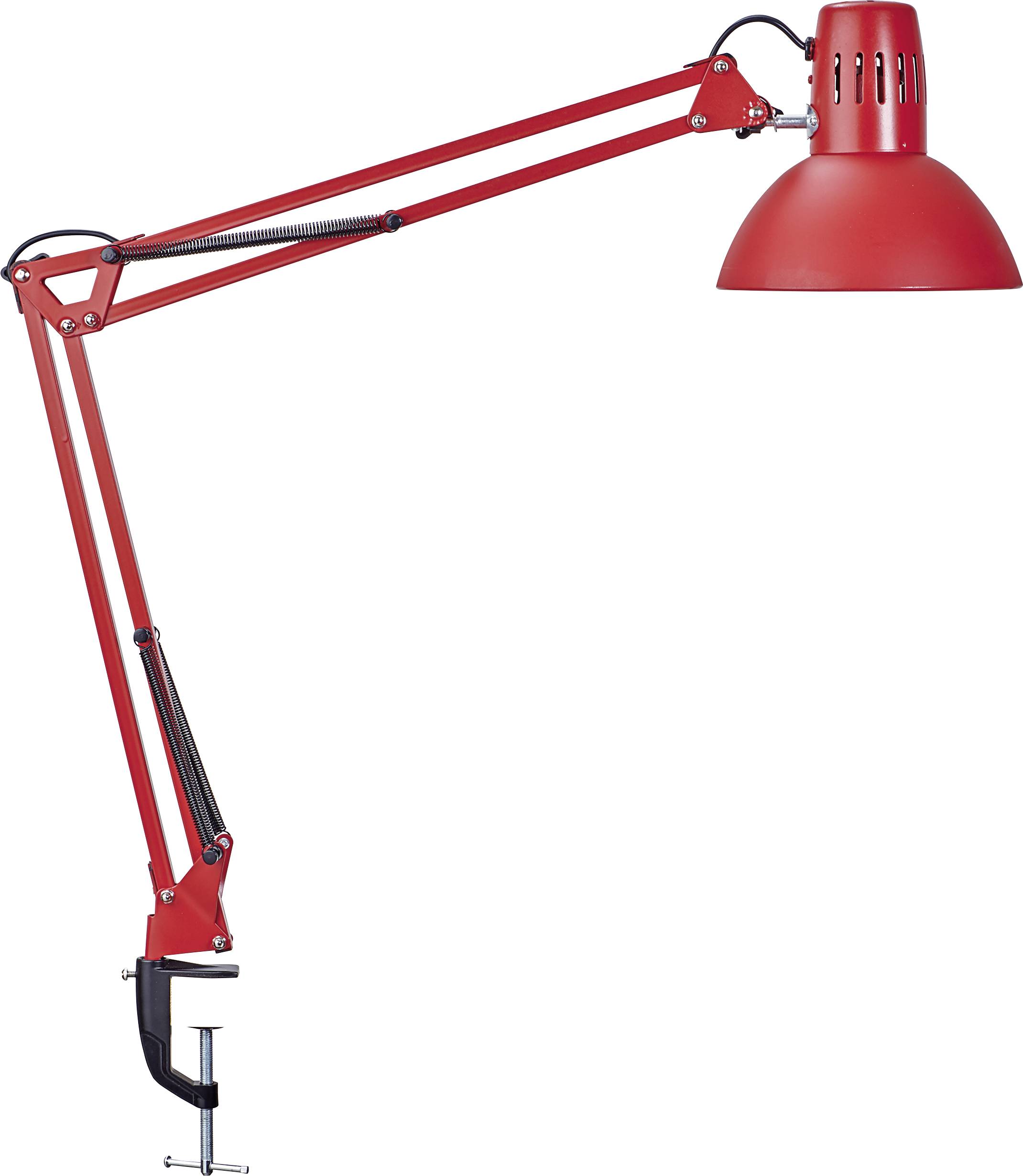 Lampa z zaciskiem Maul MAULstudy 8230525 E-27 czerwony - obrazek 1