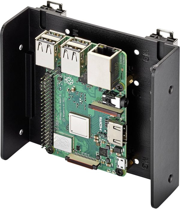 Uchwyt szyny DIN Renkforce Raspberry Pi®, Arduino, Banana Pi czarny