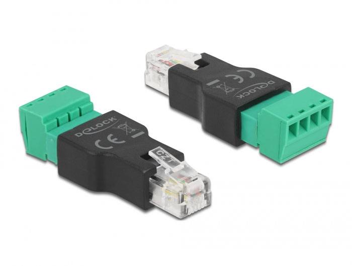 adapter RJ11 Delock 66527 66527, Kabel, 0 mm, 1 szt. - obrazek 1