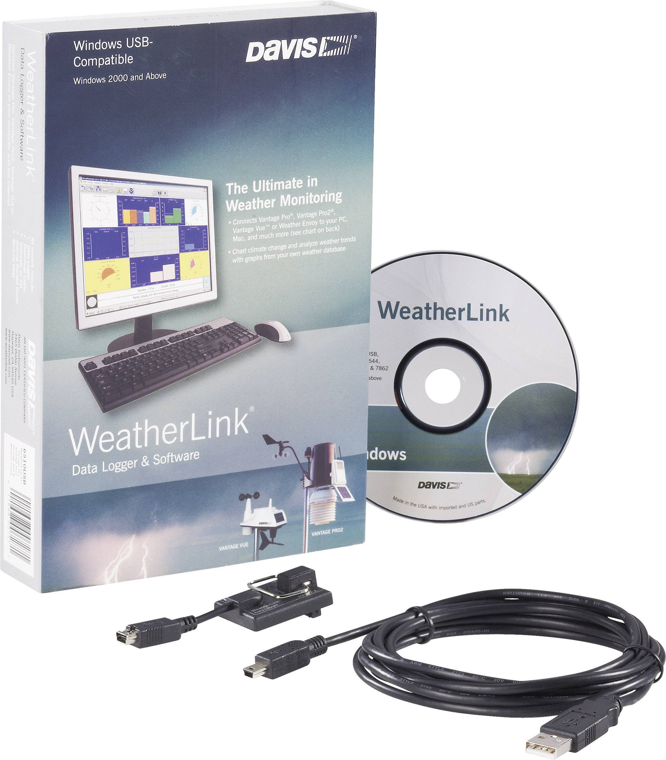Oprogramowanie Davis Instruments Weatherlink DAV-6510USB, USB, z dataloggerem - obrazek 1