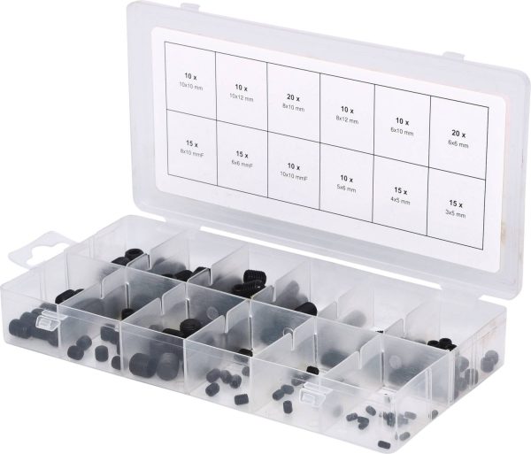 KS Tools 970.0400 Zestaw wkrętów dociskowych 160 części