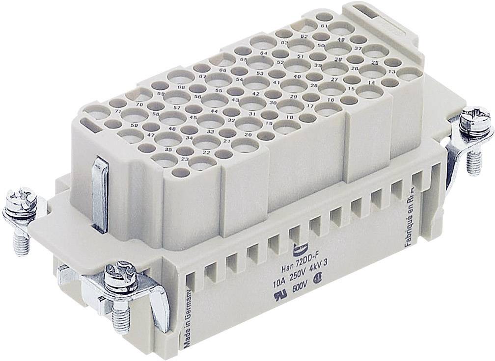 HARTING 09160723101 Wkładka złącza żeńskiego Han® DD 72 + PE zaciskane 1 szt. - obrazek 1