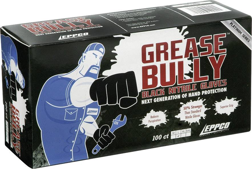Kunzer GREASE BULLY XL 100 szt. Nitryl Rękawice jednorazowe Rozmiar rękawic: XL EN 374-3, EN 420, EN 455 - obrazek 1