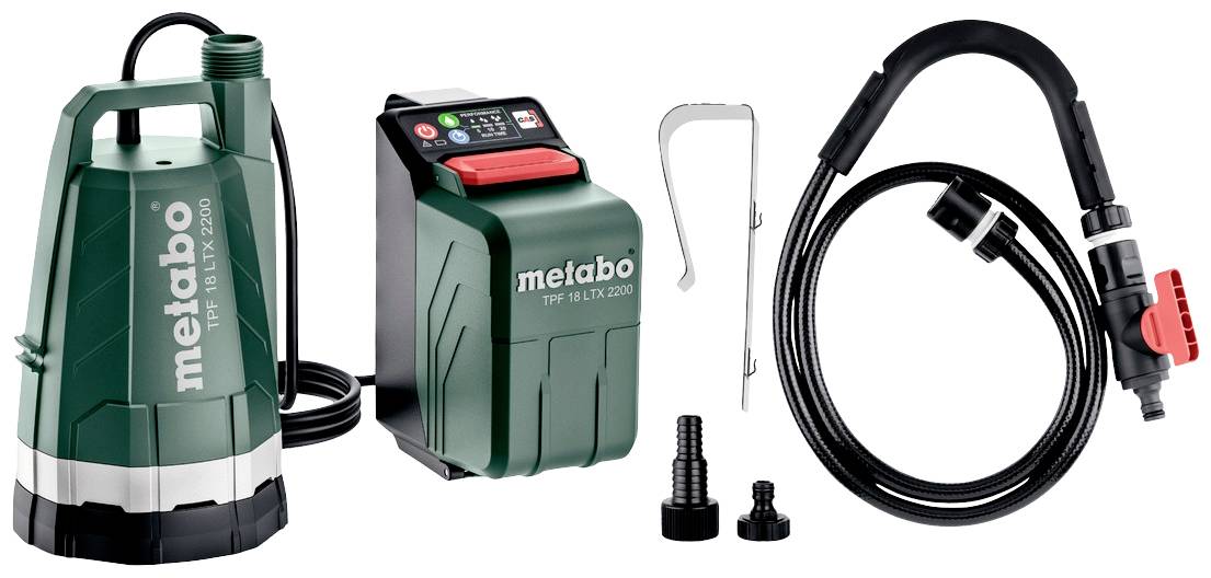 Metabo 601729850 TPF 18 LTX 2200 Pompa głębinowa 2200 l/h 22 m - obrazek 1