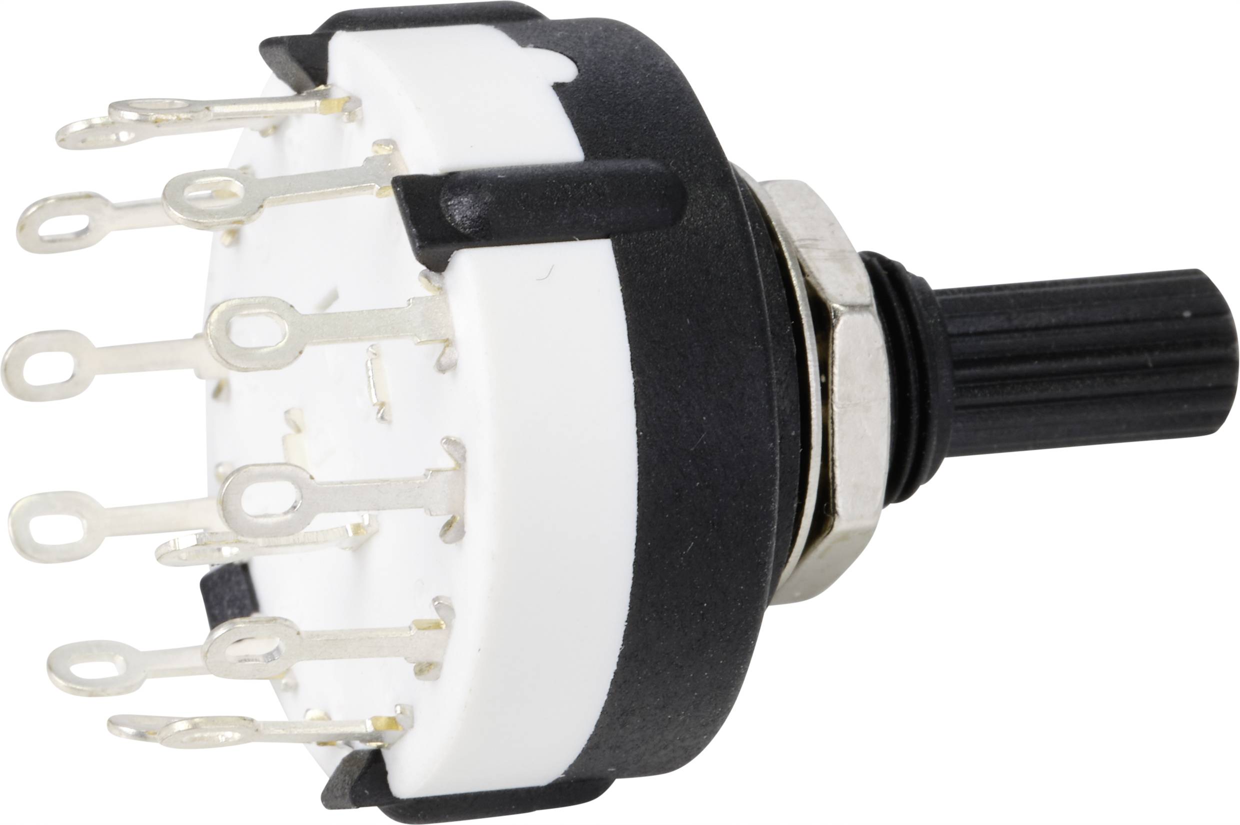 TRU COMPONENTS TC-9415592 SR26A4-1X12-18F20 Przełącznik obrotowy 250 V 150 mA Pozycje przełączenia 12 12 x 30 ° 1 szt. s - obrazek 1