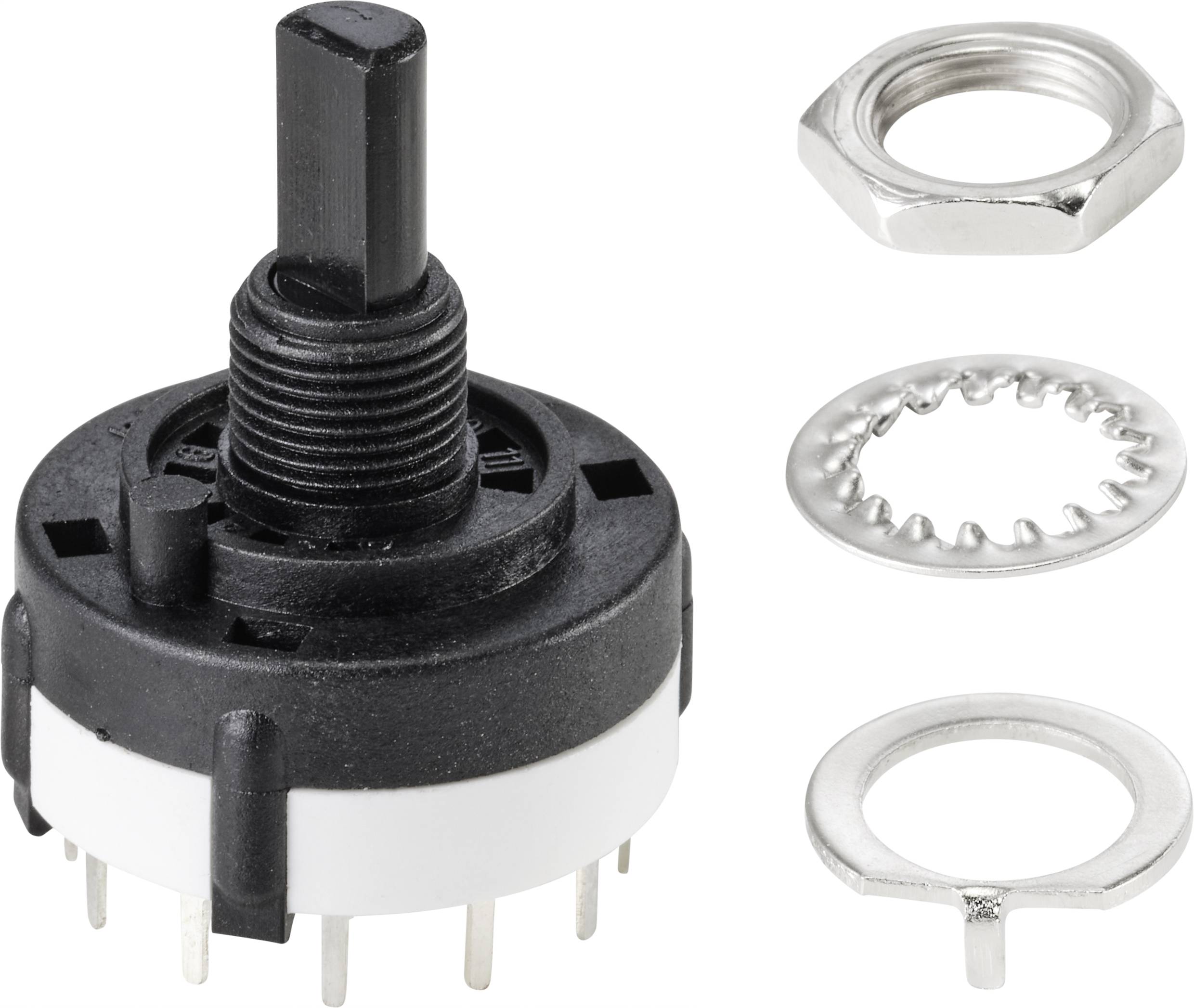 TRU COMPONENTS TC-9415612 SR26B4-2X6-7-20 Przełącznik obrotowy 250 V 150 mA 12 x 30 ° 1 szt. - obrazek 1