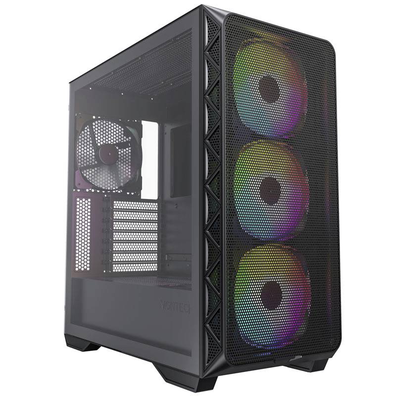 MONTECH AIR 903 MAX Midi Tower Obudowa do komputera czarny z 4 wentylatorami LED - obrazek 1