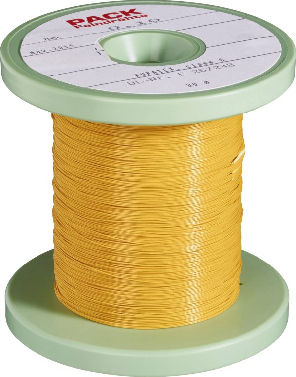 Pack Litz Wire Drut miedziany, emaliowany Średnica zewnętrzna (wraz z izolacją)=0.80 mm Średnica zewnętrzna (bez izolacj