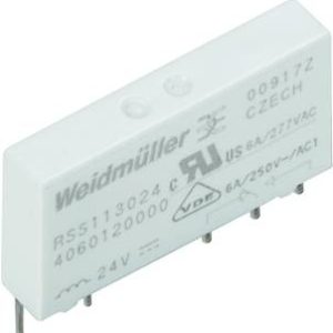 Weidmüller 4061590000 Przekaźnik THT RSS112024 24VDC-REL1U, 250 V/AC, 250 V/DC, 6 A, 20 szt.