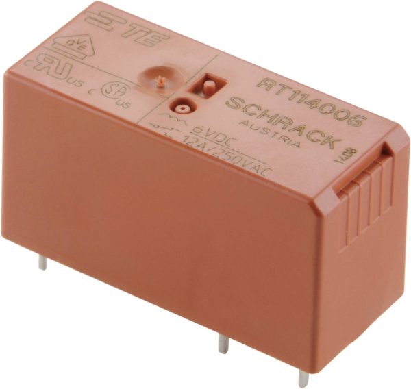 Przekaźnik mocy PCB 16 A, 1 x zestyk przełączny TE Connectivity RT314024 24 V/DC