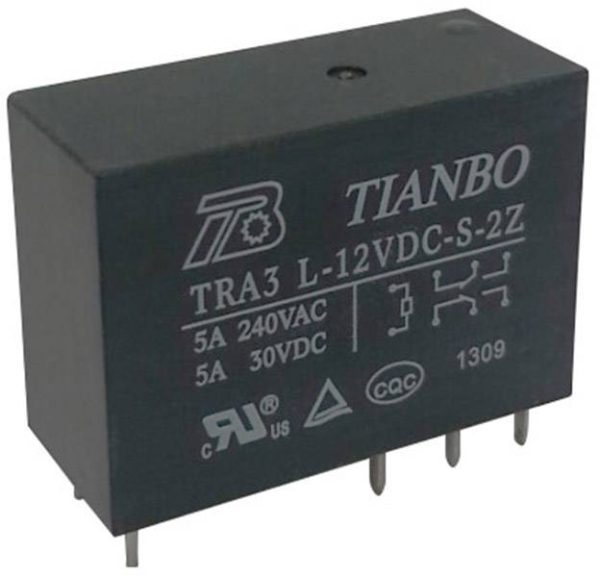 Tianbo Electronics TRA3 L-24VDC-S-2Z Przekaźnik SMT 24 V/DC 8 A 2 zestyki przełączne 1 szt.