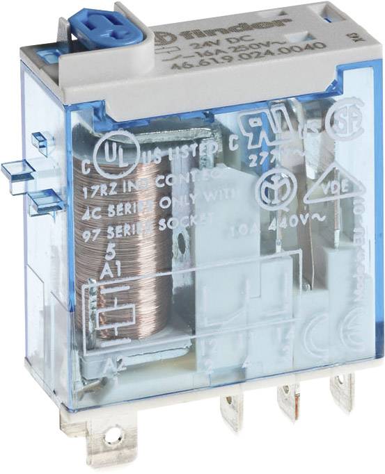 Finder 46.61.9.024.0040 Przekaźnik THT 24 V/DC 16 A 1 zestyk przełączny 1 szt.