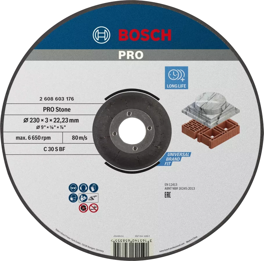 Tarcza do cięcia kamienia 230×22,23 mm Bosch 2608603176