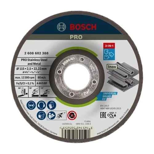 Tarcza do cięcia metalu 115×22,23 Bosch 2608602388
