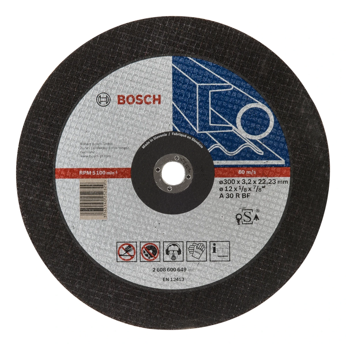 Tarcza do cięcia metalu 300×22,23 Bosch 2608600649