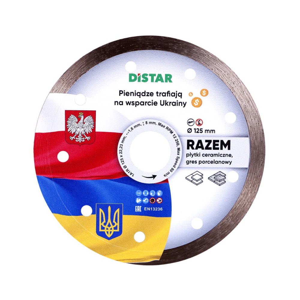 Tarcza do cięcia płytek Distar 1A1R 125x22.23x1.6 - obrazek 1