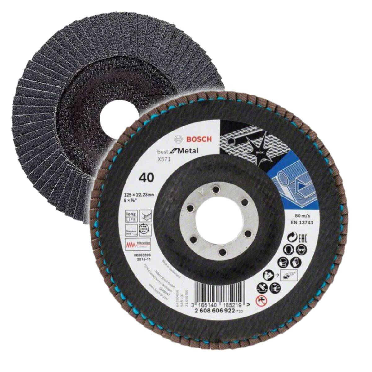 Tarcza listkowa X571 Best for Metal 125x22,23x40 Bosch 2608606922 - obrazek 1