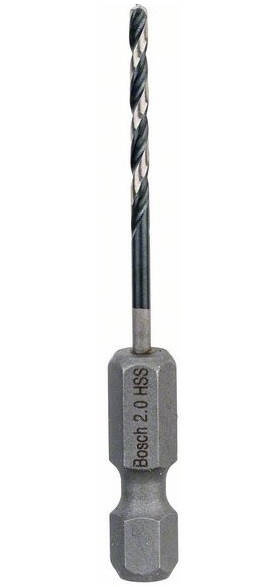 Wiertło spiralne do metalu HSS HEX 1/4" 2x60 mm Bosch 2608577045 - obrazek 1