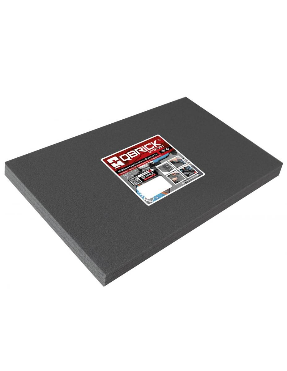 Wkład piankowy 3-warstwy QBRICK SYSTEM Multilayer Foam Inserts – Organizer XL