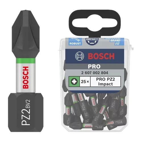 Zestaw 25 szt. bitów PZ2 Bosch PRO Impact 2607002804 - obrazek 1