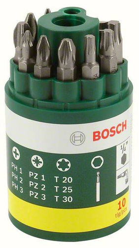 10-częściowy zestaw końcówek wkręcających Bosch 2607019452 - obrazek 1