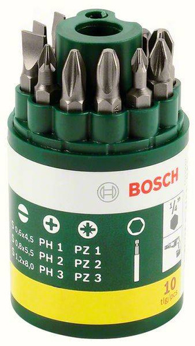 10-częściowy zestaw końcówek wkręcających Bosch 2607019454 - obrazek 1