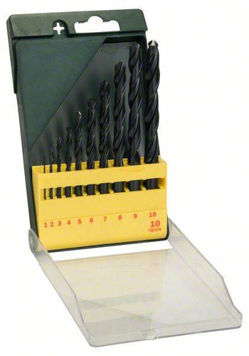 10-częściowy zestaw wierteł do metalu HSS-R Bosch 2607019442 - obrazek 1