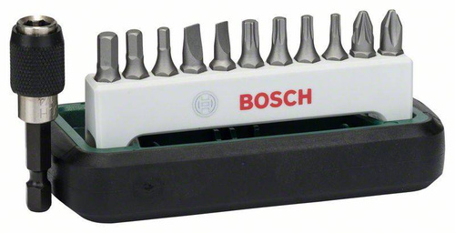 12-częściowy zestaw standardowych końcówek wkręcających, mieszany (S, PH, PZ, HEX, T) Bosch 2608255995 - obrazek 1
