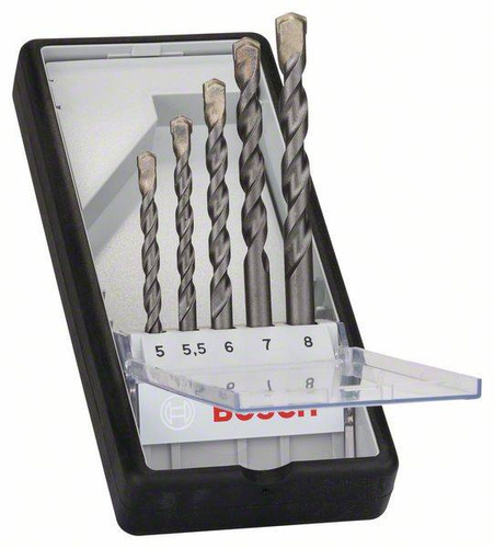 5-elem. zestaw wierteł do betonu CYL-3 Robust Line, 5–8 mm Bosch 2607010526 - obrazek 1