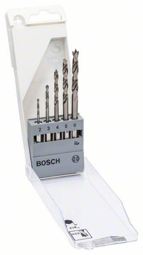 5-elem. zestaw wierteł do drewna z trzpieniem sześciokątnym, 2–6 mm Bosch 2608595525 - obrazek 1