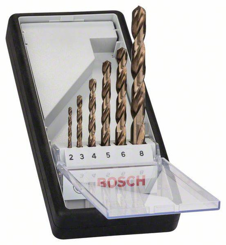 6-elem. zestaw wierteł do metalu Robust Line HSS-Co, 2–8 mm Bosch 2607019924 - obrazek 1