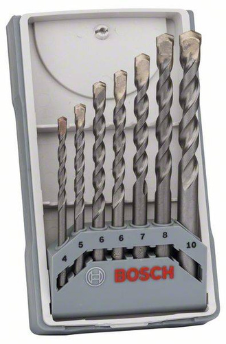 7-elem. zestaw wierteł do betonu CYL-3, 4/5/6/6/7/8/10 mm Bosch 2607017082 - obrazek 1