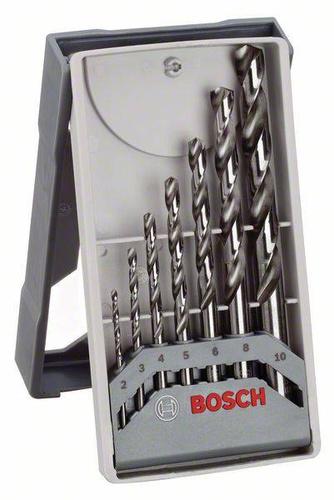 7-elem. zestaw wierteł do metalu Mini-X-Line HSS-G, 135°, 2–10 mm Bosch 2608589295 - obrazek 1