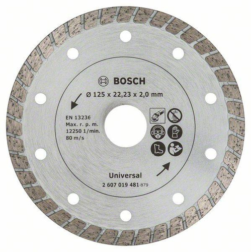 Diamentowa tarcza tnąca Turbo, Ø 125 mm Bosch 2607019481 - obrazek 1