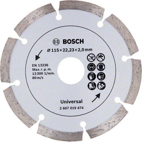Diamentowa tarcza tnąca do materiałów budowlanych, Ø 115 mm Bosch 2607019474 - obrazek 1