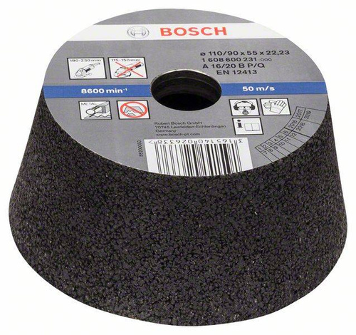 Pokrywa szlifierska, stożkowa, - metal/żeliwo A 16 P6 B1215 90x110 Bosch 1608600231 - obrazek 1