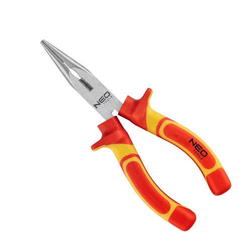 Szczypce wydłużone proste NEO Tools 160mm 1000V polerowane 01-223 - obrazek 1