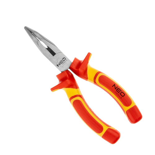 Szczypce wydłużone wygięte NEO Tools 160mm 1000V 01-227 - obrazek 1