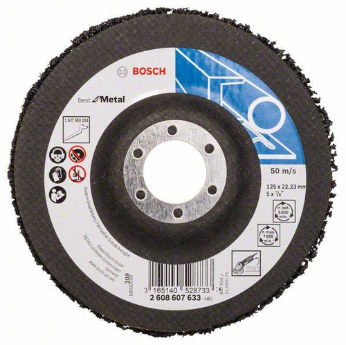 Tarcza czyszcząca N377, Best for Metal 125x22,23 Bosch 2608607633 - obrazek 1