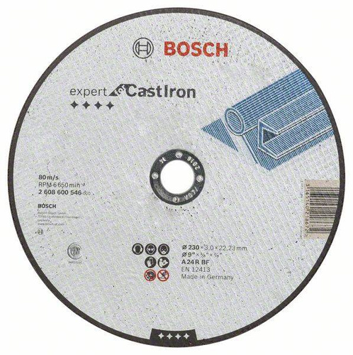 Tarcza tnąca prosta Expert for Cast Iron 230x22,23 Bosch 2608600546 - obrazek 1