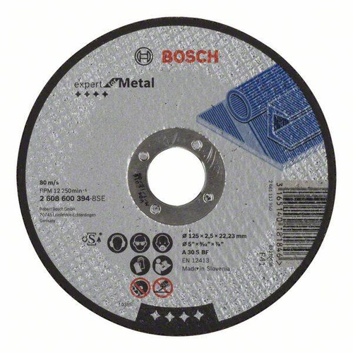 Tarcza tnąca prosta Expert for Metal 125x22,23 Bosch 2608600394 - obrazek 1