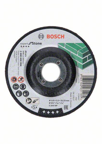 Tarcza tnąca wygięta Expert for Stone C 24 R BF 115x22,23 Bosch 2608600004 - obrazek 1