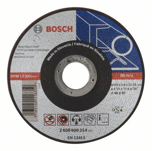 Tnąca tarcza prosta Expert for Metal 115×22,23×1,6 Bosch 2608600214