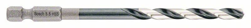 Wiertło spiralne HSS 5,5 mm, z chwytem sześciokątnym Bosch 2608577057 - obrazek 1