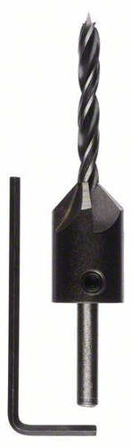 Wiertło spiralne do drewna z pogłębiaczem 5,00x16 Bosch 2608596392 - obrazek 1