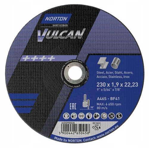 Zestaw 10 szt. tarcz Norton Clipper VULCAN 66252925436 - obrazek 1