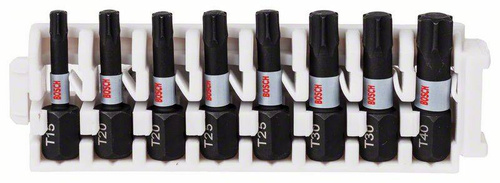 Zestaw bitów Impact Control, 8 szt., 1 x T15; 2 x T20; 2 x T25; 2 x T30; 1 x T40 Bosch 2608522322 - obrazek 1